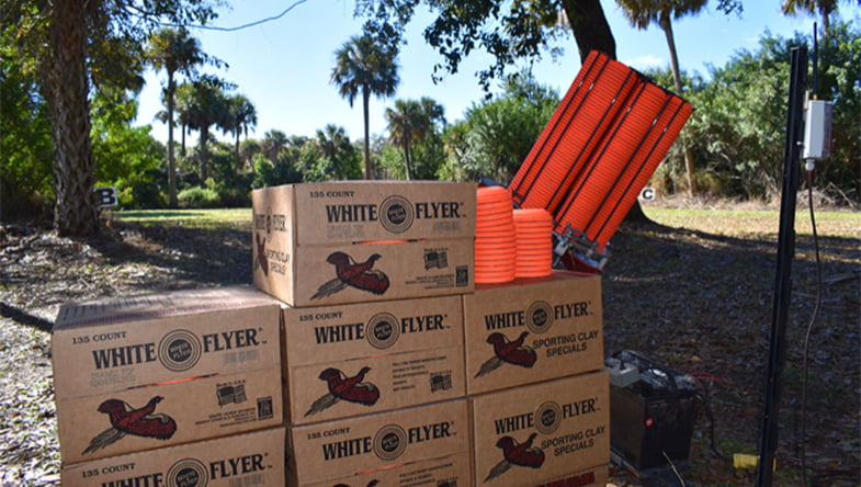 White Flyer clay targets