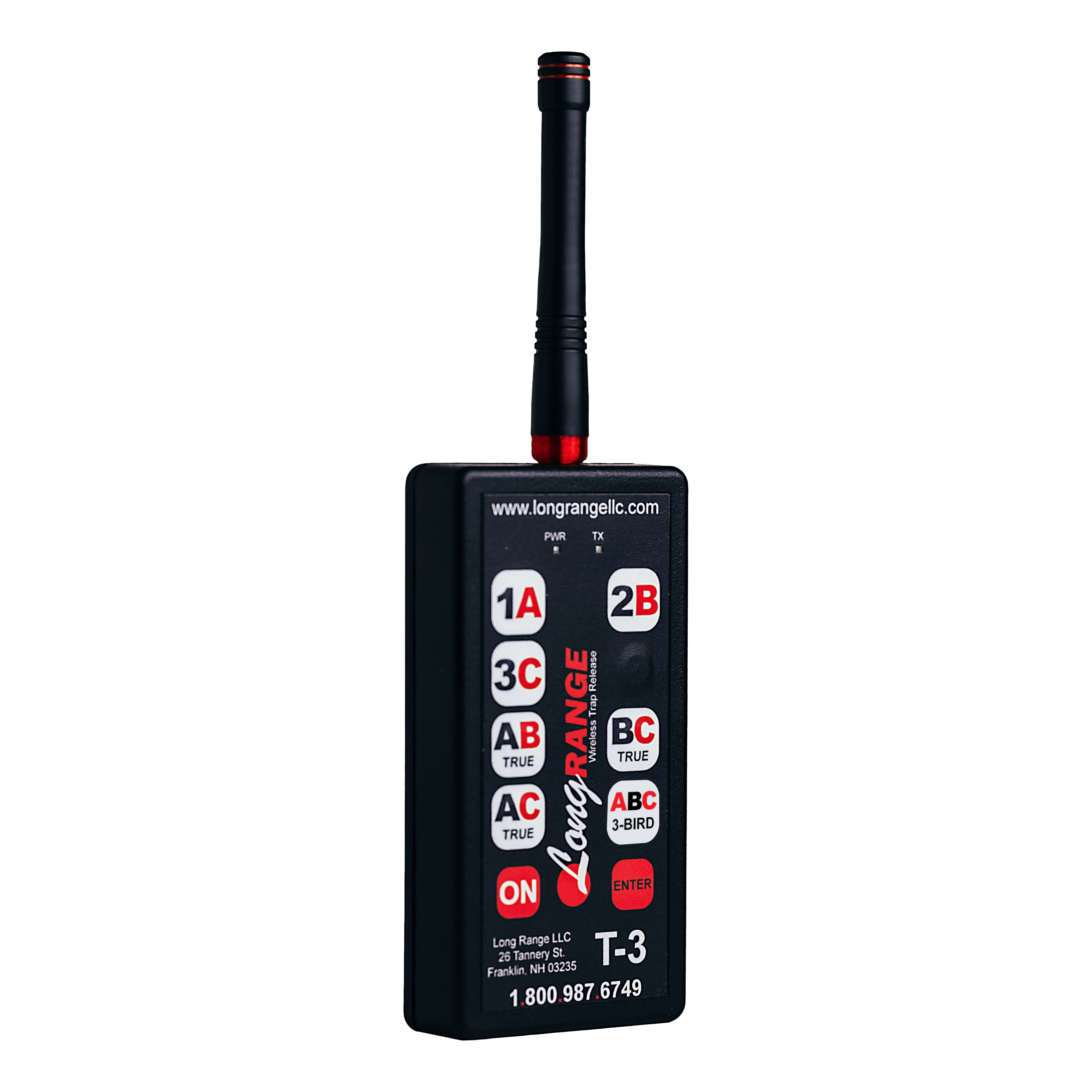 Long Range LLC T-3 wireless trap release transmitter